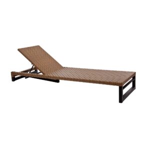 Espreguiçadeira Young, estrutura de alumínio revestido de fibra sintética.